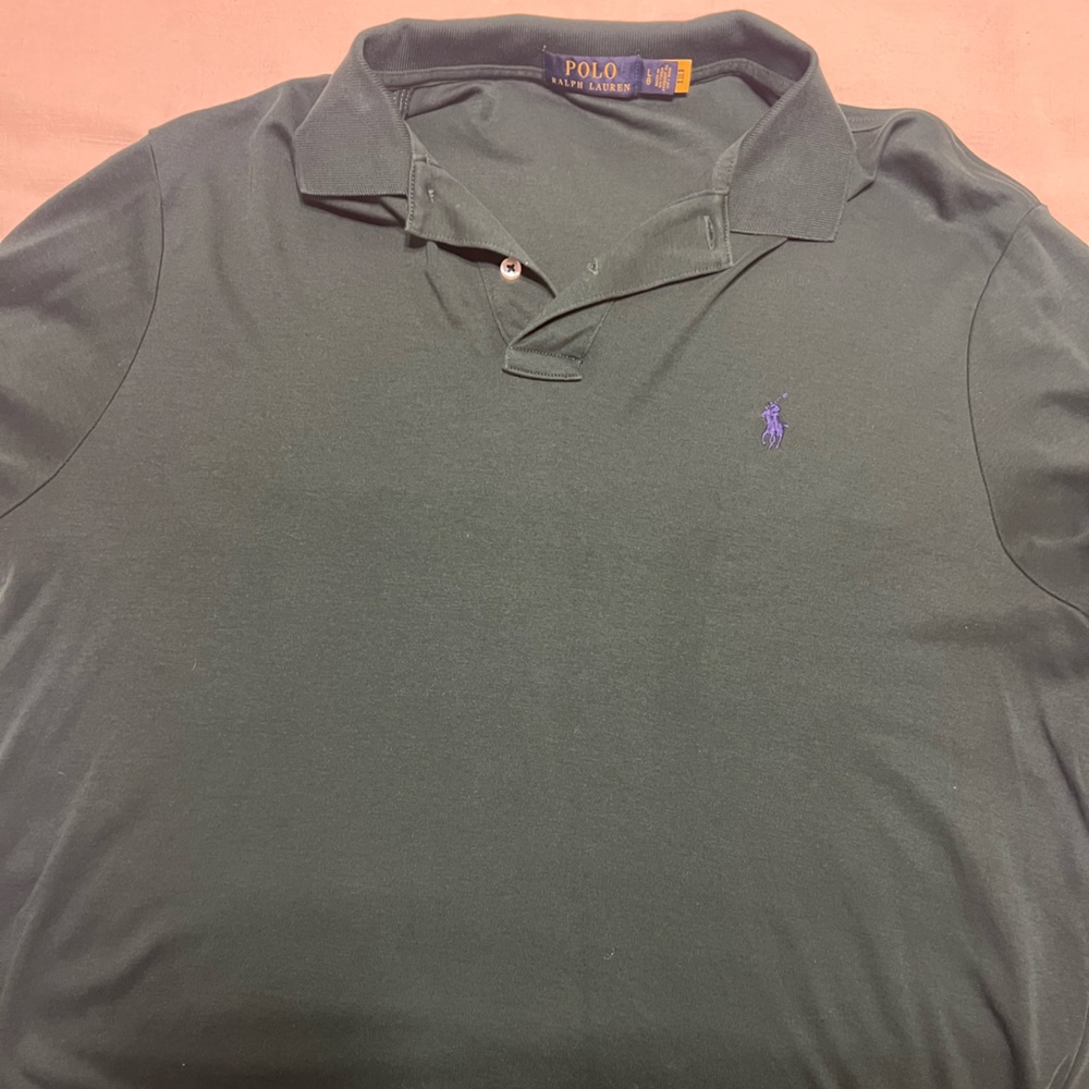 Polo by Ralph Lauren Men's Green Polo Shirt